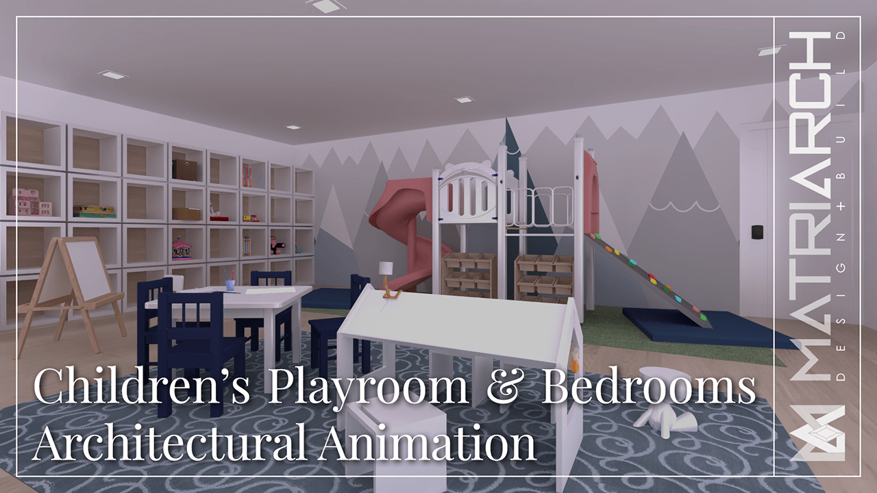 Children's Playroom & Bedrooms | Architectural Animation