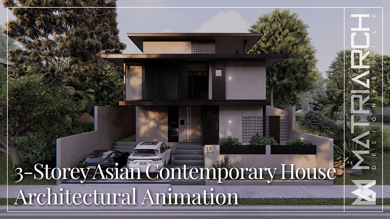 3-Storey Asian Contemporary House | Architectural Animation